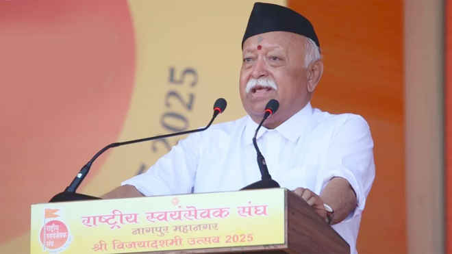 हमारे पड़ोसी देशों में अशांति चिंता का विषय है : भागवत