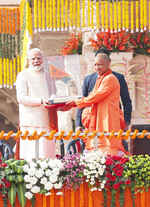 राम मंदिर के शिखर पर ध्वजारोहण एक नए युग की शुरुआत है: योगी आदित्यनाथ