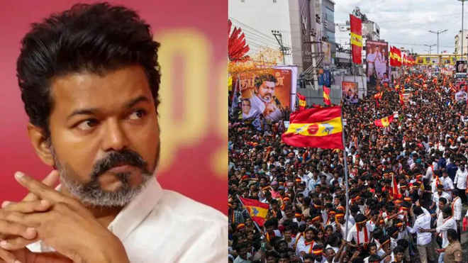 विजय की रैली में भगदड़ में मरने वालों की संख्या बढ़कर 41 हुई