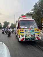 आयुर्वेद दिवस के उपलक्ष्य में अखिल भारतीय आयुर्वेद संस्थान (AIIA) द्वारा बाइक रैली का आयोजन