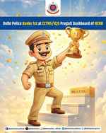 सीसीटीएनएस इंफ्रास्ट्रक्चर और डेटाबेस में राष्ट्रीय रैंकिंग में शीर्ष पर दिल्ली पुलिस