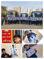 सडक़ सुरक्षा को लेकर आयोजित कार्यक्रम में विद्यार्थियों ने लिया भाग