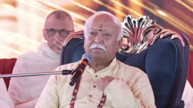 राष्ट्र और धर्म अलग नहीं, जब राष्ट्र कमजोर होता है तो धर्म पर खतरा आता है: मोहन भागवत