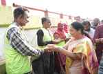 एक साल पूरा होने पर सीएम ने की मरघट वाले हनुमान मंदिर में पूजा
