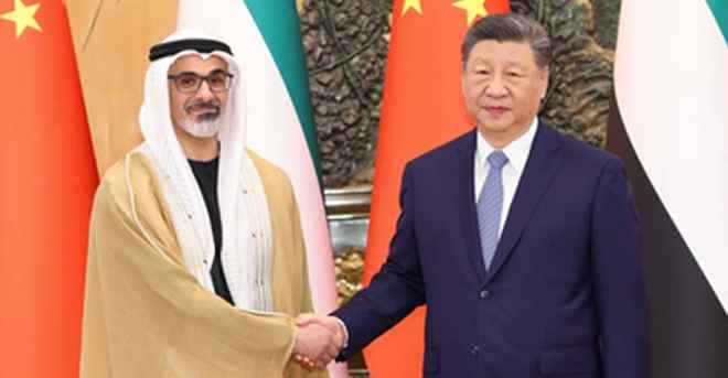 अबू धाबी के क्राउन प्रिंस से मिले जिनपिंग, रखा-  मध्य एशिया शांति के लिए चार सूत्रीय प्रस्ताव