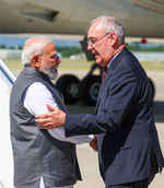जी7 शिखर सम्मेलन में शामिल होने प्रधानमंत्री मोदी पहुंचे फ्रांस के एवियन, वैश्विक सहयोग पर जोर