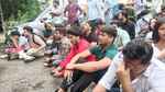 डीएसएसएसबी मुख्यालय पर सहायक शिक्षक प्राइमरी भर्ती के अभ्यार्थियों का प्रदर्शन