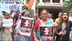 बिलकिस बानो मामले और आंदोलनकारी महिलाओं पर कथित टिप्पणी के विरोध में महिला कांग्रेस का प्रदर्शन