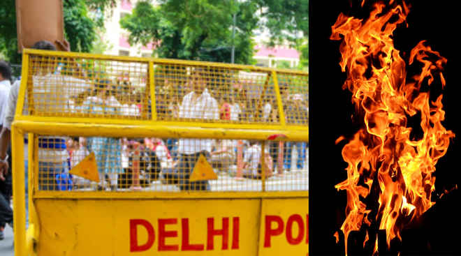 दिल्ली: नेब सराय में शॉर्ट सर्किट से लगी आग, पुलिस की तत्परता से टला बड़ा हादसा