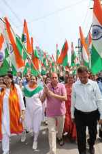 जनप्रतिनिधियों के साथ महापौर ने निकाली तिरंगा यात्रा