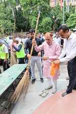सफाई के प्रति जनता को जागरूक करने के लिए मेगा मार्च का आयोजन