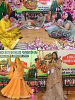 तीज महोत्सव में दिखी भारतीय संस्कृति और लोक की परंपराओं झलक