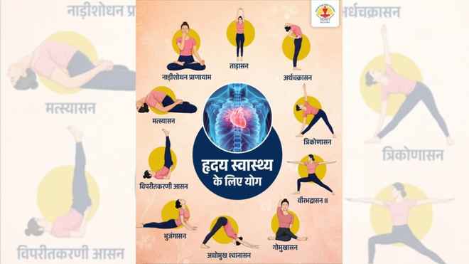दिल को स्वस्थ रखने के लिए अपनाएं ये योगासन, तनाव और रक्तचाप में भी मिलेगी मदद